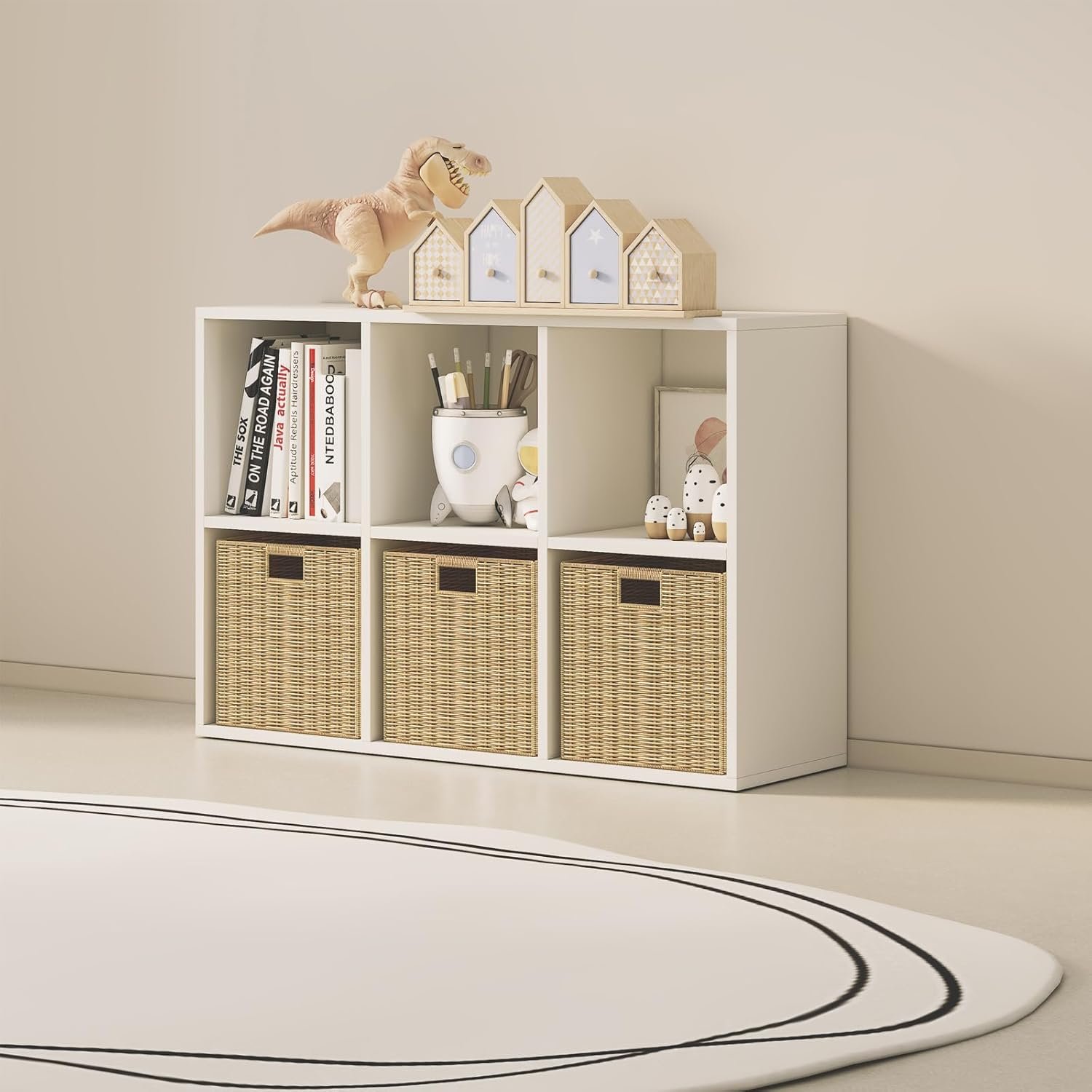 Wooden Cube Storage Cabinet